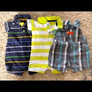 Newborn rompers and overalls